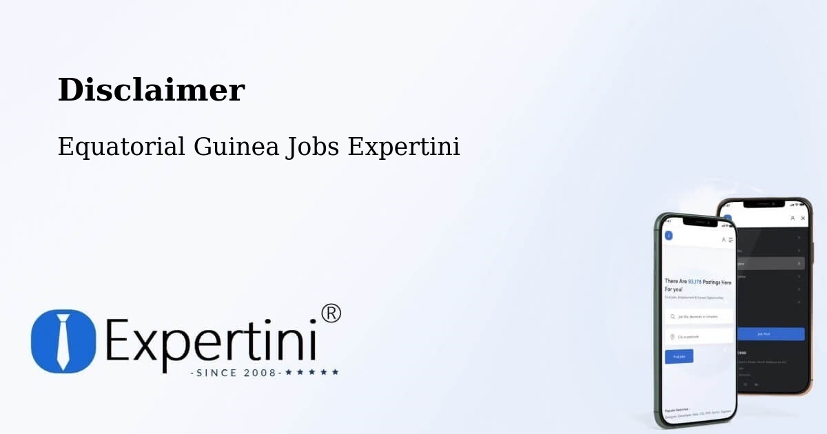 Disclaimer – Aconibe - Equatorial Guinea Jobs Expertini